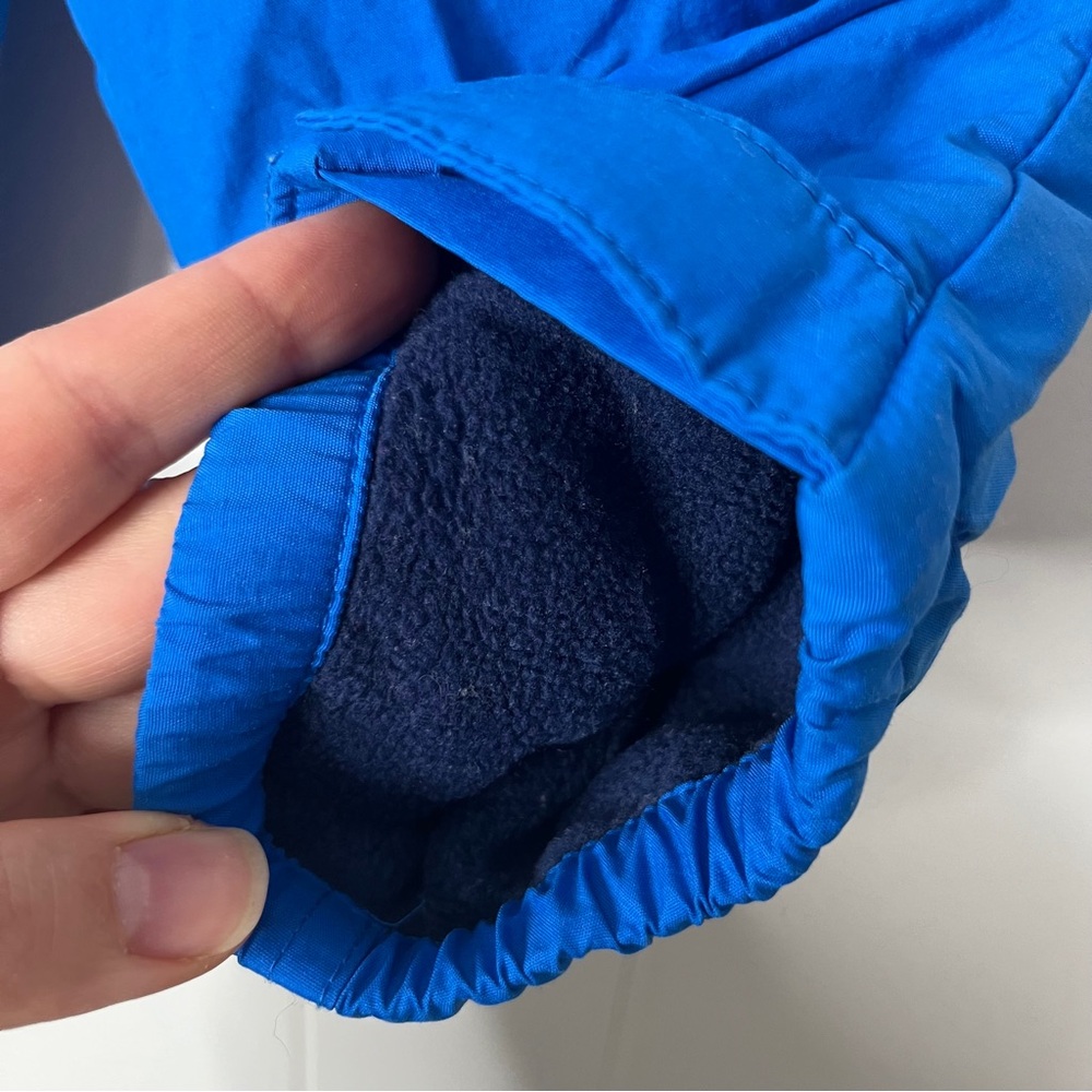 L.L. Bean Blue Nylon Fleece Lined Toddlers Snow Pants Size 18M - Picture 4 of 6